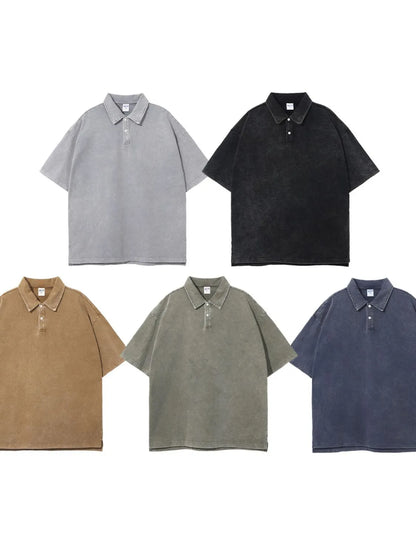 Men's Collared Neck Half Sleeve Polo - Tigbul's Variety Fashion Shop