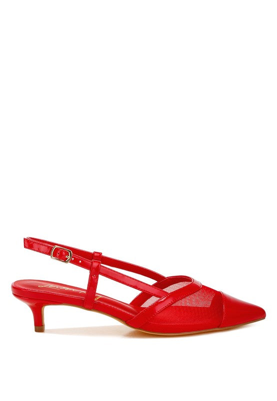 Temptress Mesh Slingback Sandals - Tigbul's Variety Fashion Shop