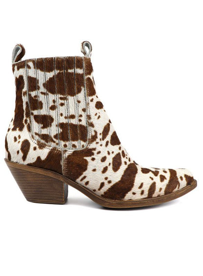 Leather Chelsea Western Fashion Bootie - Tigbuls Variety Fashion