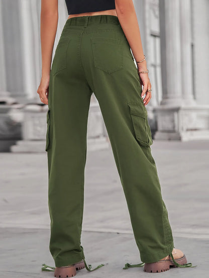 Wide Leg Cargo Jeans - Tigbul's Variety Fashion Shop
