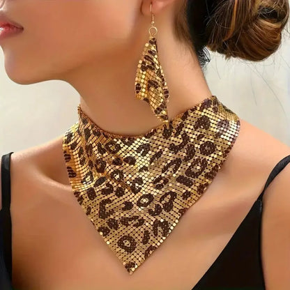 Leopard Necklace and Earrings Jewelry Set - Tigbul's Variety Fashion Shop