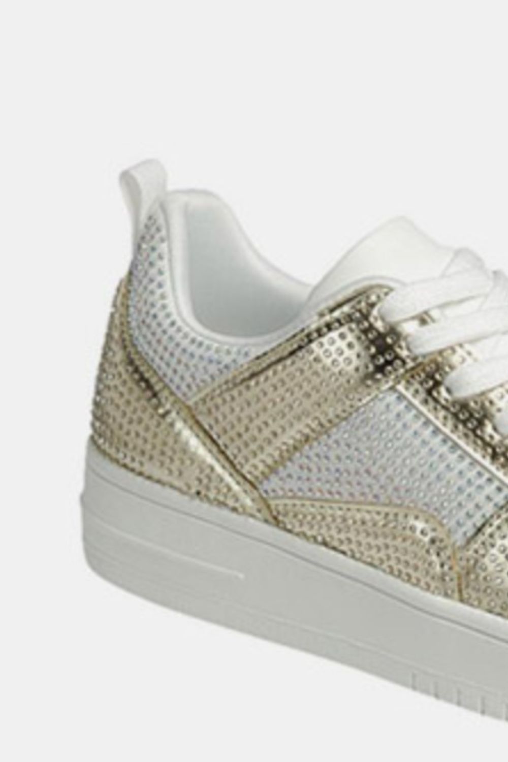 Forever Link Rhinestone Platform Flat Sneakers - Tigbul's Variety Fashion Shop