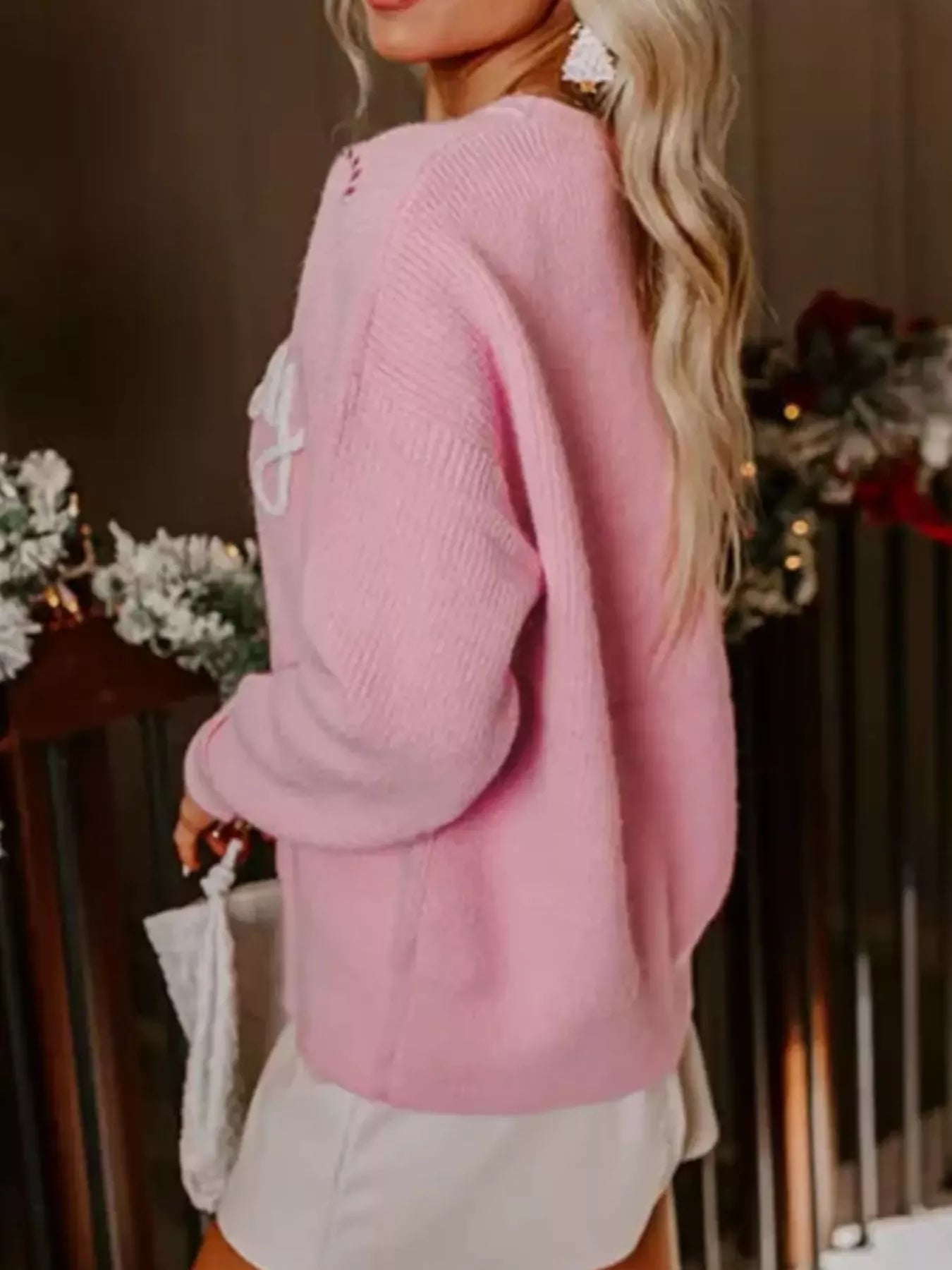 Merry Candy Cane Christmas Crew Neck Sweater - Tigbul's Variety Fashion Shop
