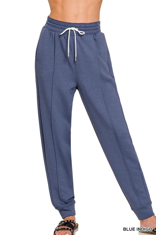 Zenana Drawstring Scuba Sweatpants with Pockets - Tigbul's Variety Fashion Shop