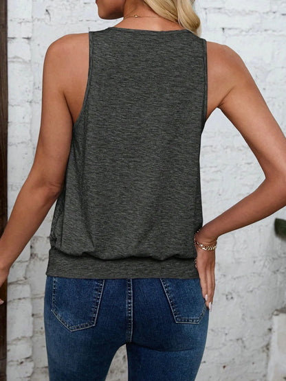 Solid V-Neck Tank - Tigbul's Variety Fashion Shop