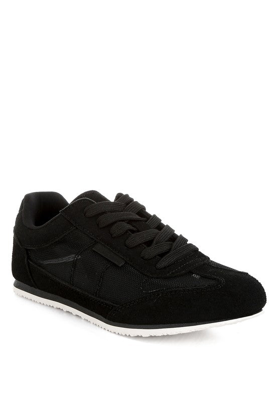 Milon Microfiber & Mesh Sneakers - Tigbul's Variety Fashion Shop