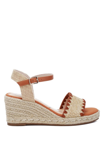 London Rag Lucas Raffia Wedge Heel Espadrilles - Tigbuls Variety Fashion