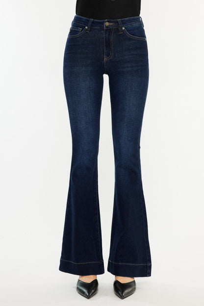 Kancan High Rise Slim Flare Jeans - Tigbul's Variety Fashion Shop