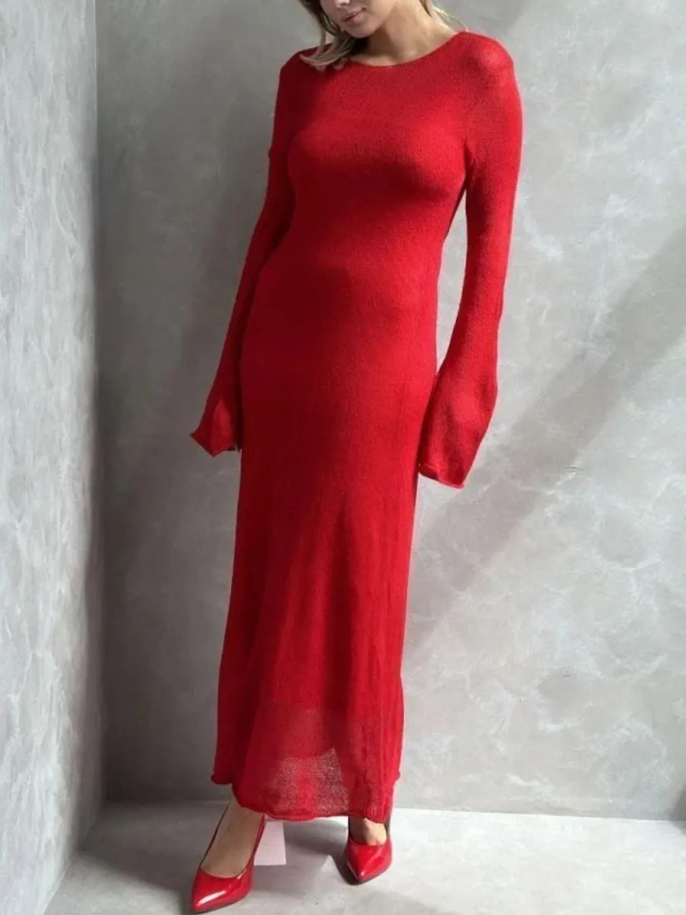 Ribbed Knit Cami Dress and Cover Up Sweater Set - Tigbul's Variety Fashion Shop
