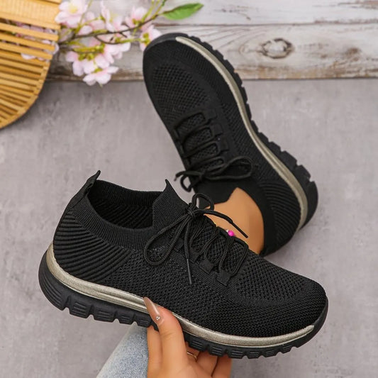 Breathable Mesh Lace Up Athletic - Tigbul's Variety Fashion Shop