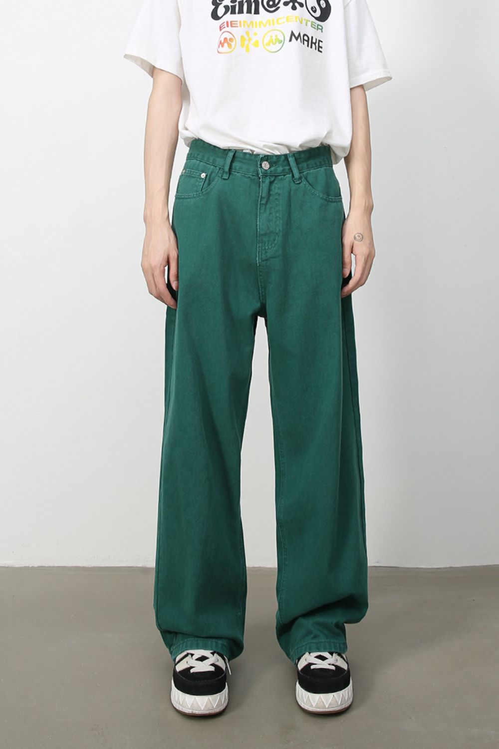 Men's Baggy Jeans with Pockets - Tigbul's Variety Fashion Shop
