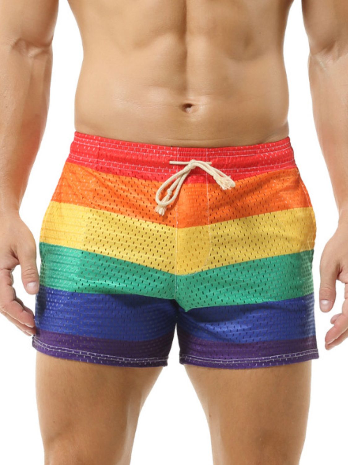 Men's Color Block Drawstring Shorts - Tigbul's Variety Fashion Shop