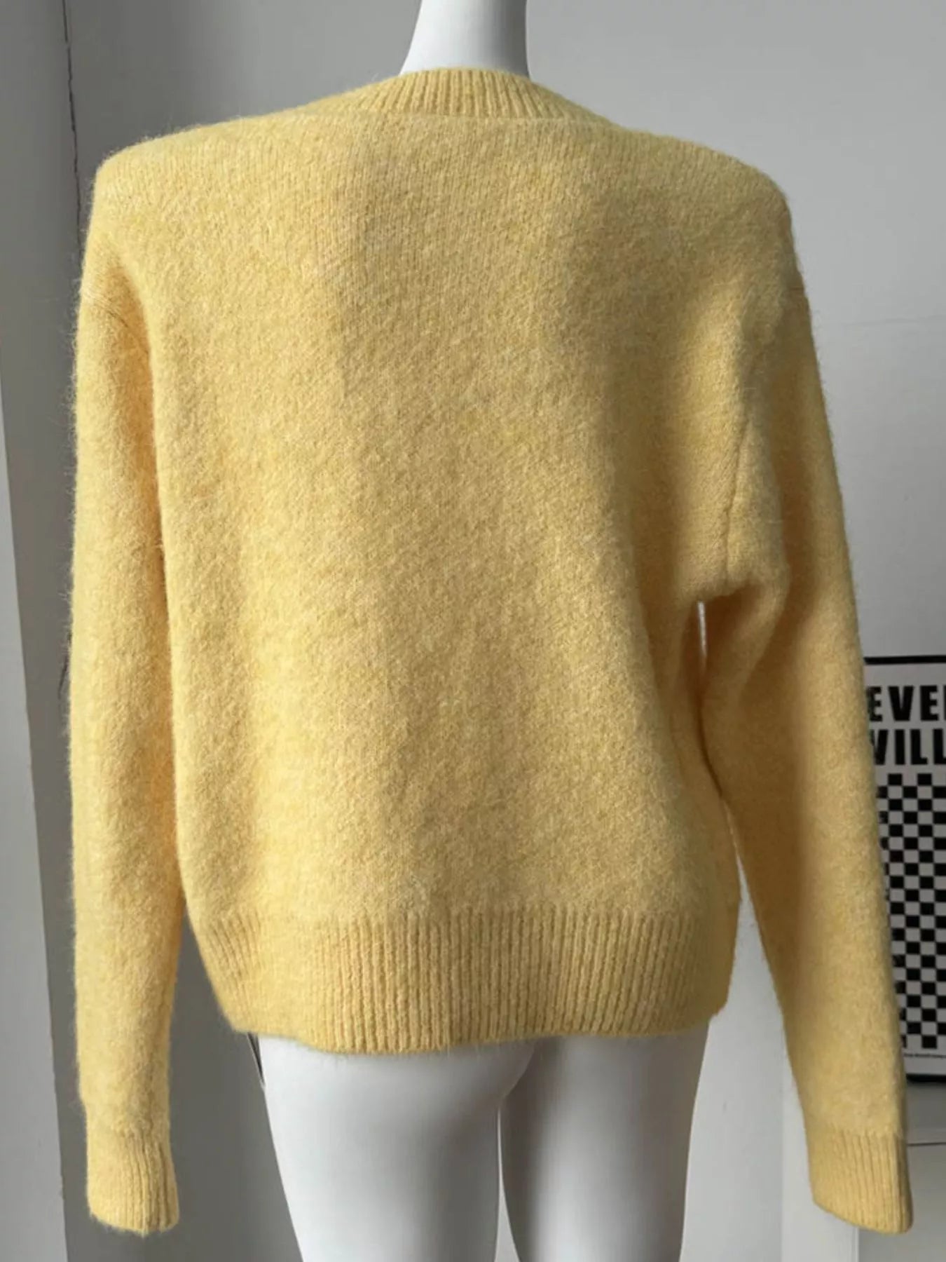 Round Neck Dropped Shoulder Sweater - Tigbul's Variety Fashion Shop