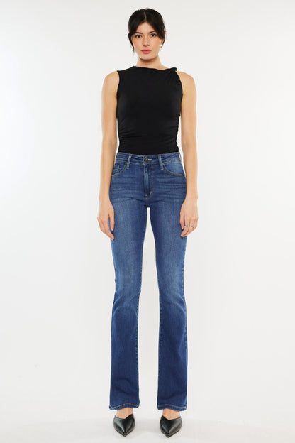 Kancan High Rise Slim Bootcut Jeans - Tigbul's Variety Fashion Shop