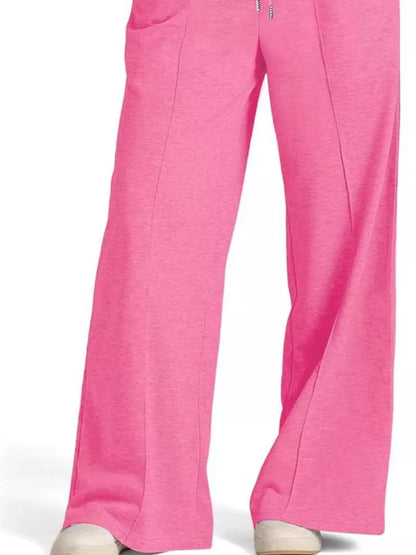 Wide Leg Drawstring Pants - Tigbul's Variety Fashion Shop