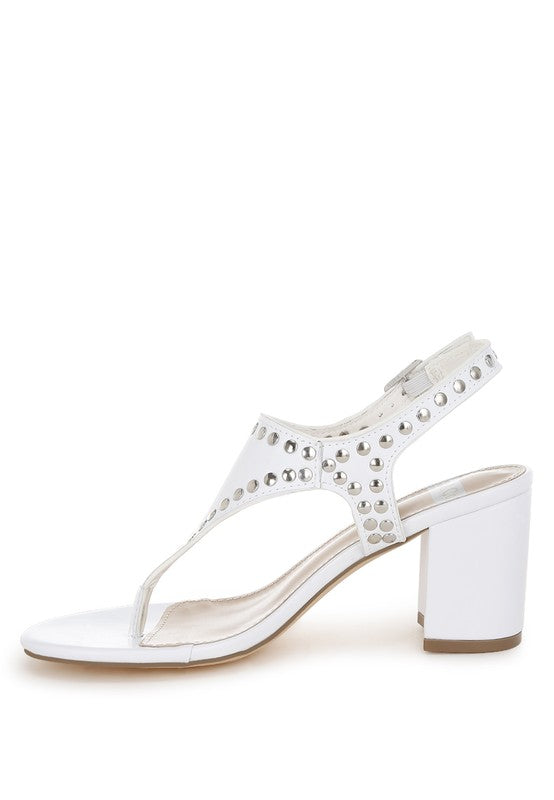 Nerina Studded Genuine Leather Sandals - Tigbul's Variety Fashion Shop