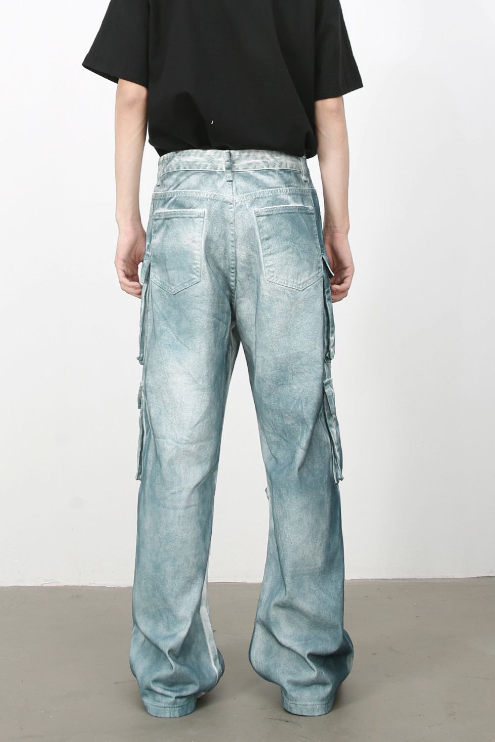 Men's Tie-Dye Cargo Jeans - Tigbul's Variety Fashion Shop