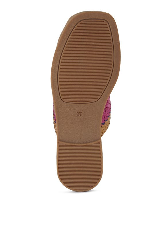Eirata Braided Real Leather Slip-On Flats - Tigbul's Variety Fashion Shop