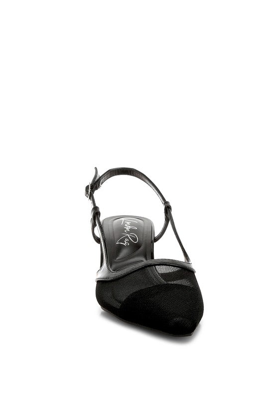 Axton Kitten Heel Slingback Sandals - Tigbul's Variety Fashion Shop