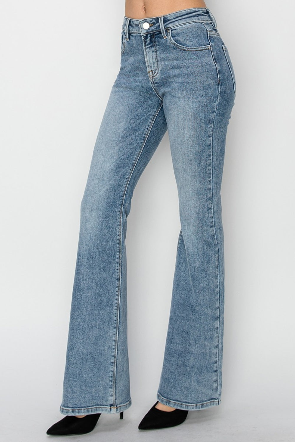 RISEN Full Size Mid Rise Bootcut Jeans - Tigbul's Variety Fashion Shop