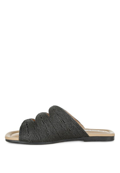 Daisy Doe Raffia Square Toe Flats - Tigbul's Variety Fashion Shop
