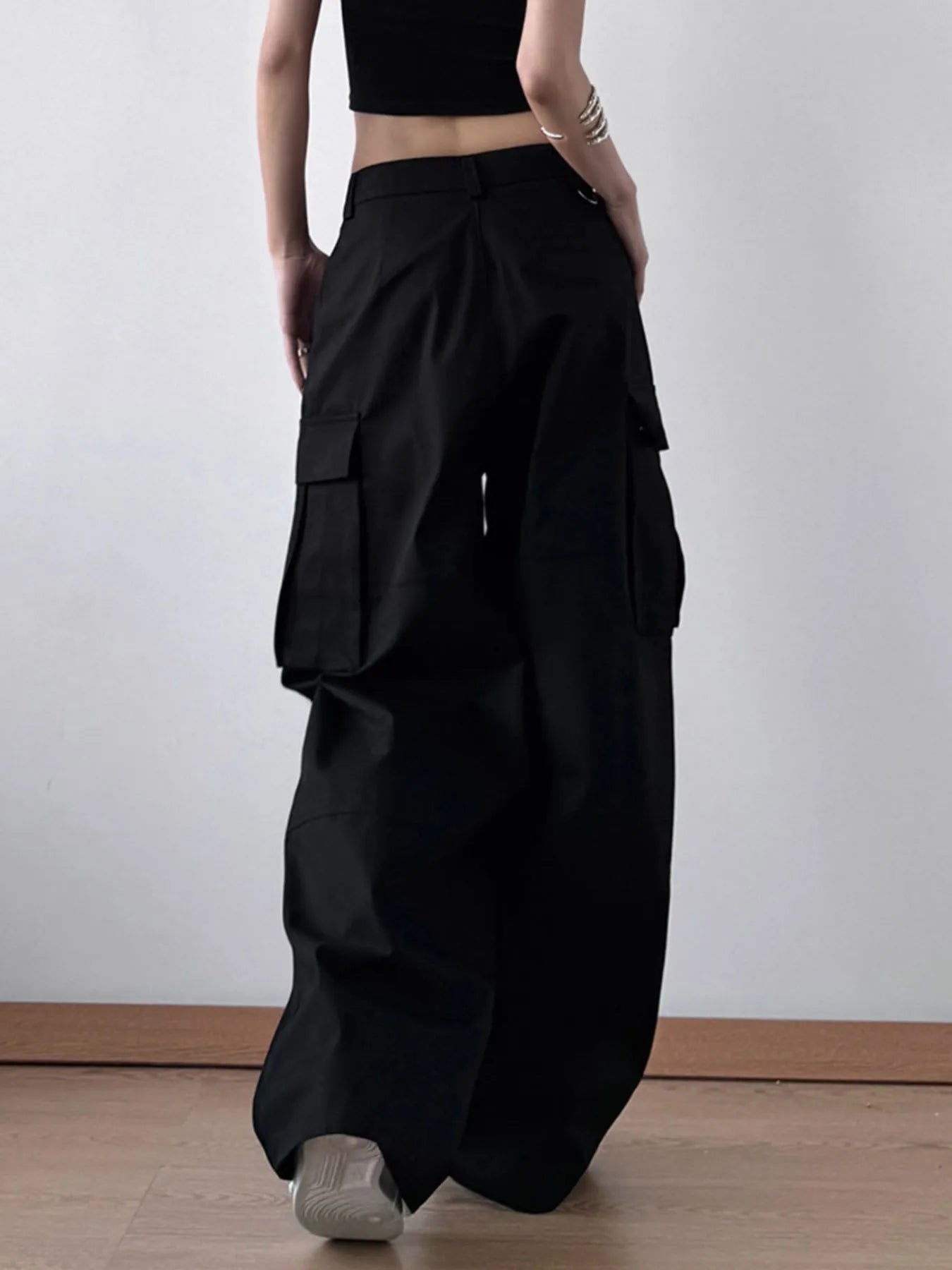 Oversized Cargo Wide Leg Pants - Tigbul's Variety Fashion Shop