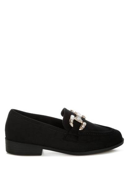 Maestro Diamante Embellished Horsebit Loafers - Tigbul's Variety Fashion Shop