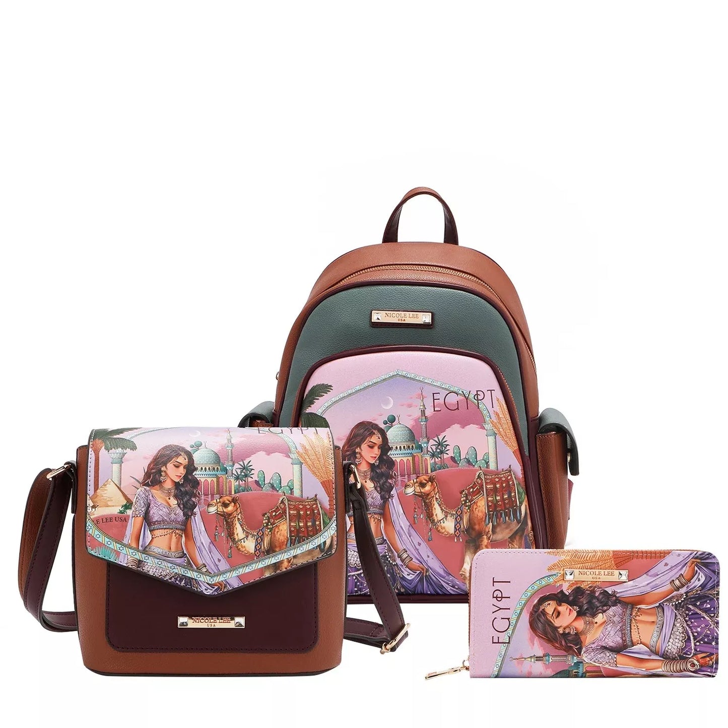 Nicole Lee USA Queen Cleopatra 3 Piece Set - Tigbul's Variety Fashion Shop