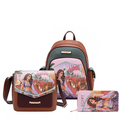Nicole Lee USA Queen Cleopatra 3 Piece Set - Tigbul's Variety Fashion Shop