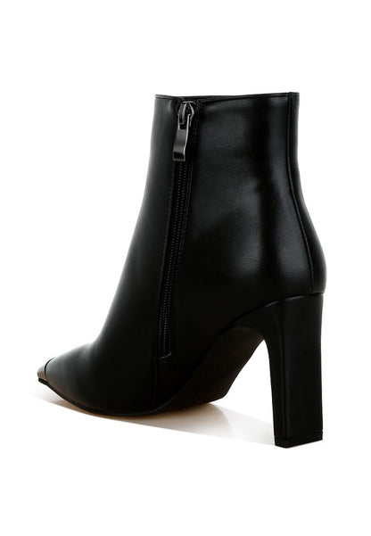 Orca Metallic Cap Toe Faux Leather Boots - Tigbul's Variety Fashion Shop