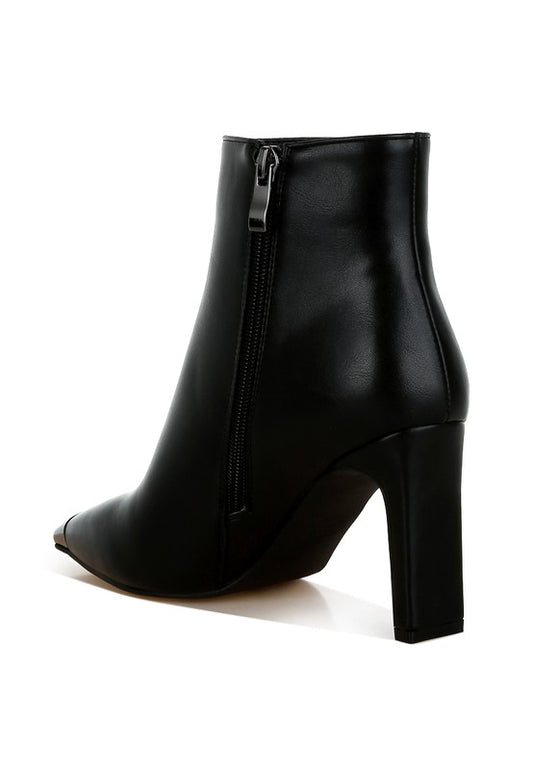 Orca Metallic Cap Toe Faux Leather Boots - Tigbul's Variety Fashion Shop