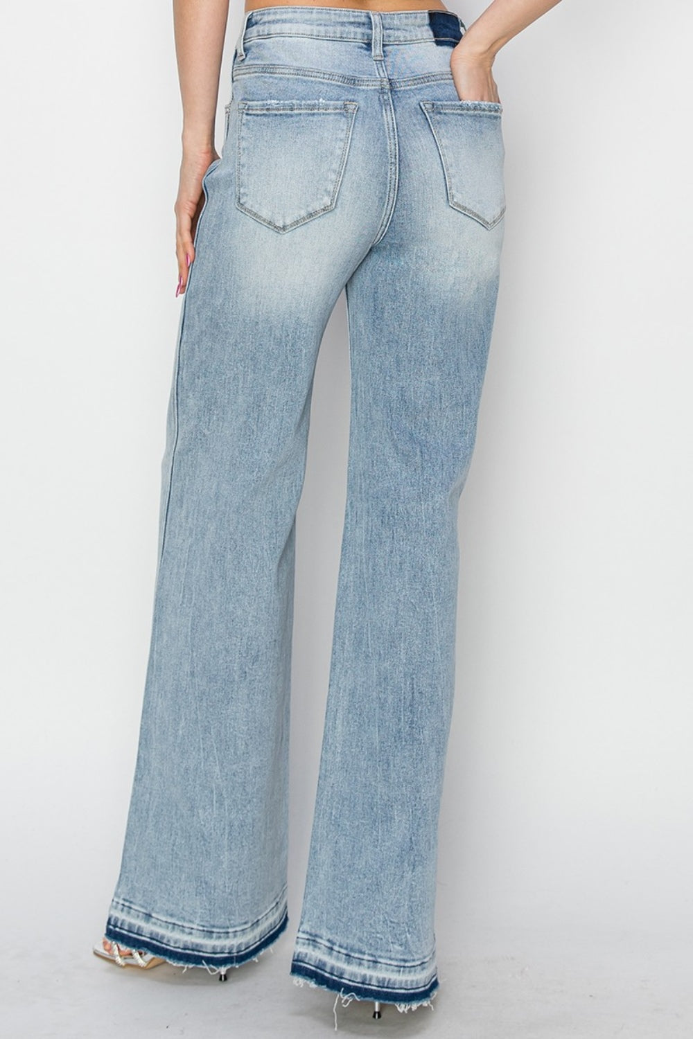 Risen Full Size High Rise Wide Leg Jeans - Tigbul's Variety Fashion Shop