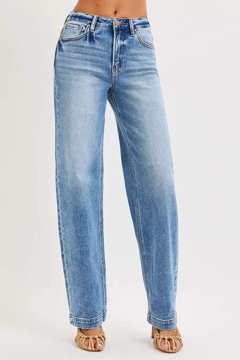 High Rise Wide Baggy Jeans - Tigbul's Variety Fashion Shop