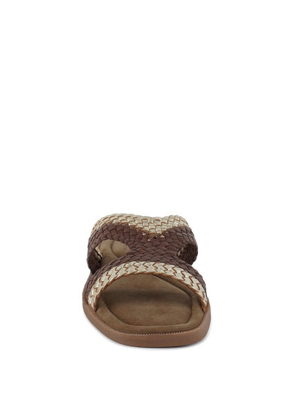 Eirata Braided Real Leather Slip-On Flats - Tigbul's Variety Fashion Shop