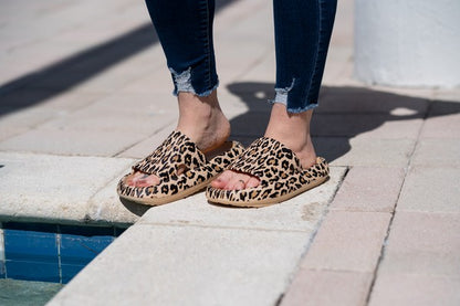 Brown Leopard Insanely Comfy Slides - Tigbuls Variety Fashion