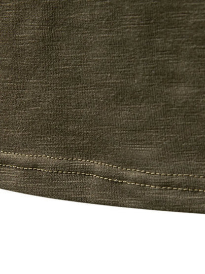 Men's Button Detail Long Sleeve T-Shirt - Tigbul's Variety Fashion Shop