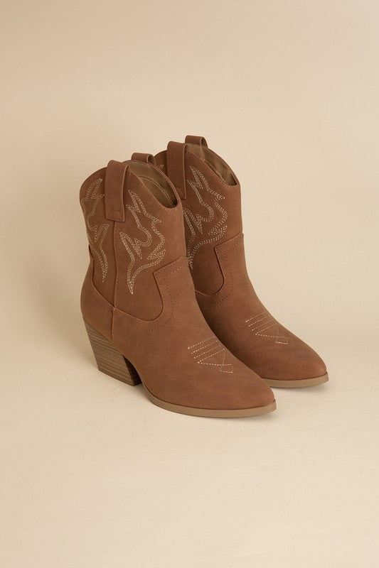 Women's Above Ankle Western Boots  - Tigbuls Variety Fashion