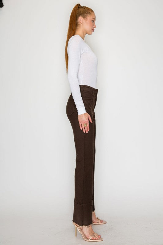 AT2114BTBR - TUMMY CONTROL HIGH RISE BOOTCUT PFD J - Tigbul's Variety Fashion Shop