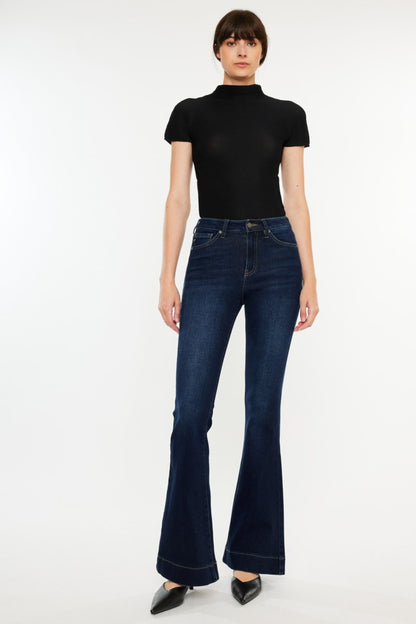 Kancan High Rise Slim Flare Jeans - Tigbul's Variety Fashion Shop