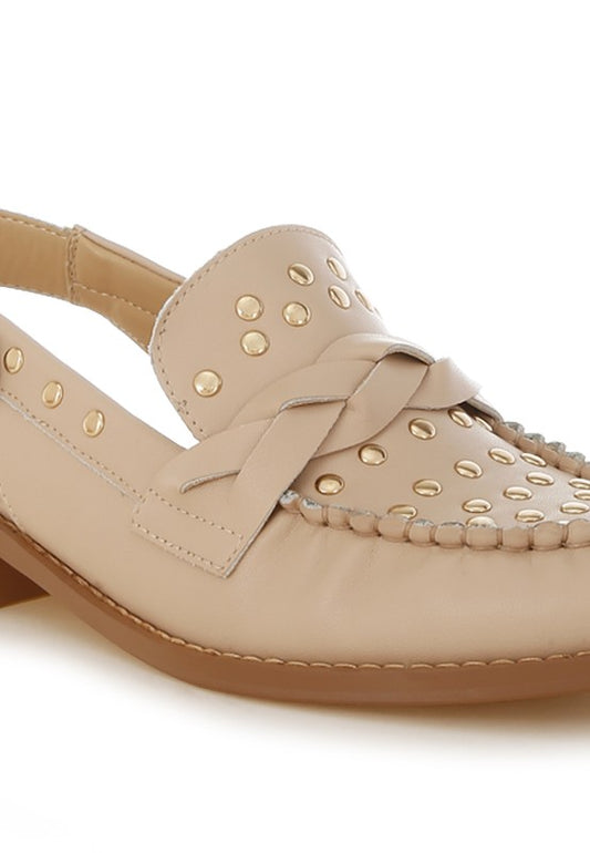 Remykin Braided Penny Strap Loafers - Tigbul's Variety Fashion Shop