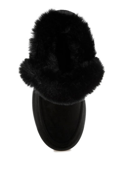 Linka Pin Buckle Detail Snow Boots - Tigbul's Variety Fashion Shop
