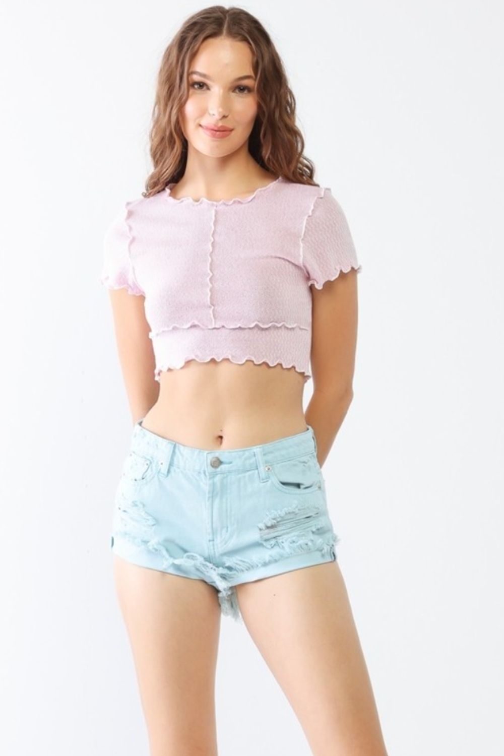 Tasha Apparel Distressed Ripped Denim Shorts - Tigbuls Variety Fashion