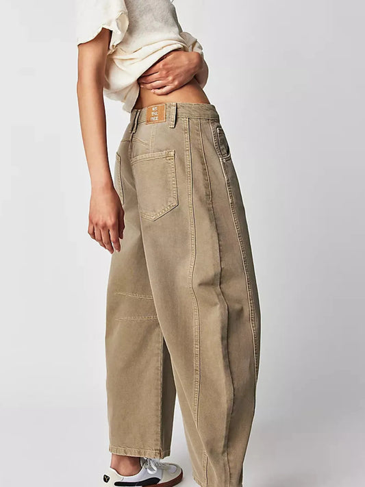 Wide Leg Relaxed Fit Jeans - Tigbul's Variety Fashion Shop