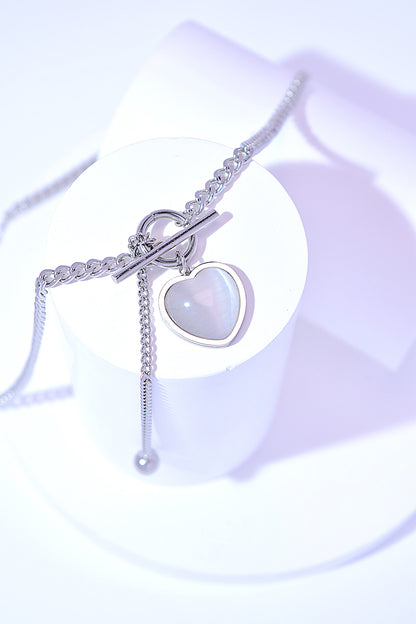 Titanium Steel Heart Necklace - Tigbul's Variety Fashion Shop