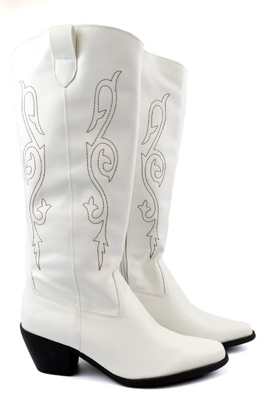 Beautiful Western Style Tall Boots - Tigbul's Variety Fashion Shop