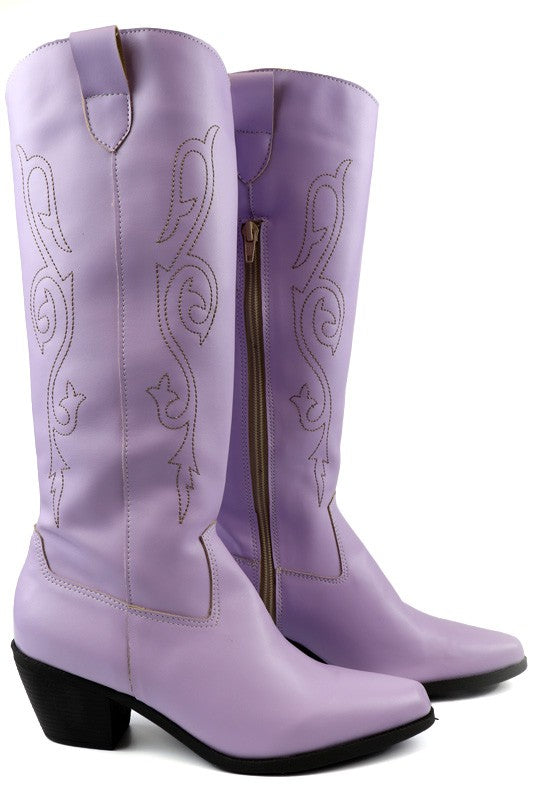 Beautiful Western Style Tall Boots - Tigbul's Variety Fashion Shop