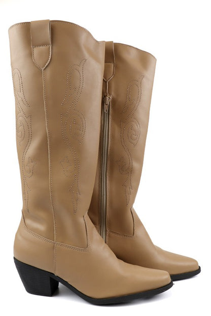 Beautiful Western Style Tall Boots - Tigbul's Variety Fashion Shop