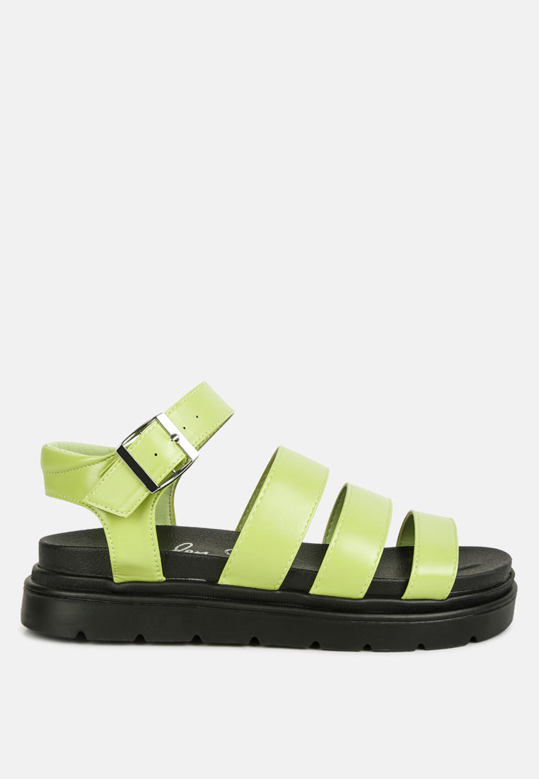 Belcher Faux Leather Gladiator Sandals - Tigbul's Variety Fashion Shop