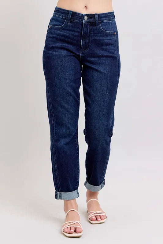 Judy Blue High Waist Boyfriend Jeans - Tigbul's Variety Fashion Shop