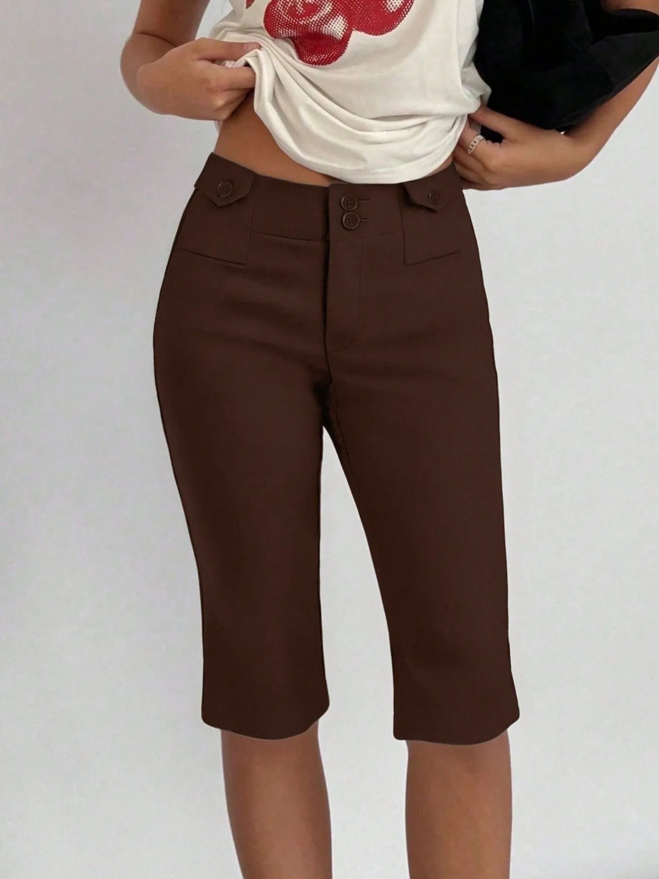 High-Waisted Shorts - Tigbul's Variety Fashion Shop